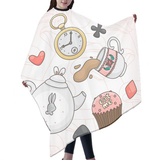 Personality  Crazy Tea Party Hair Cutting Cape