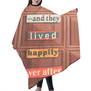 Personality  Happiness Door Sign Hair Cutting Cape