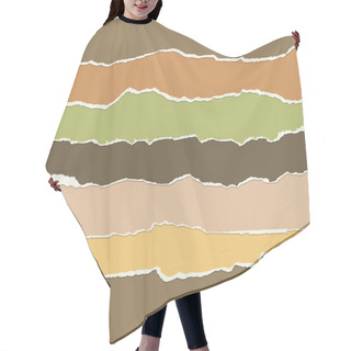Personality  Seamless Paper Rips Hair Cutting Cape