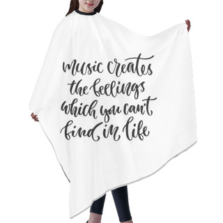 Personality  Inspirational Handwritten Phrase Hair Cutting Cape