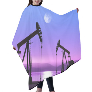 Personality  Oil Pumps At Night Hair Cutting Cape