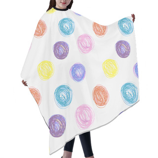 Personality  Hand-drawn Seamless Pattern Hair Cutting Cape