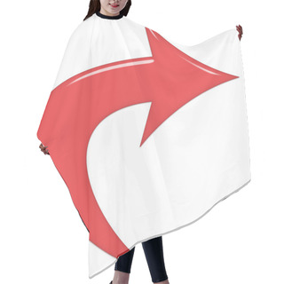 Personality  Red Glass Arrow Hair Cutting Cape