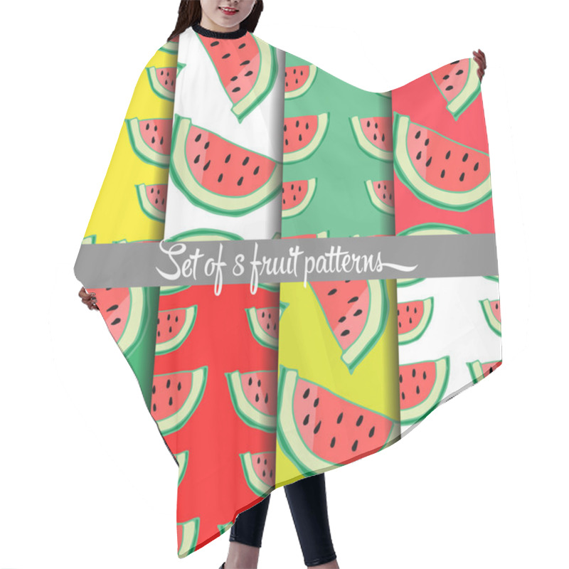 Personality  Fruit Pattern Hair Cutting Cape