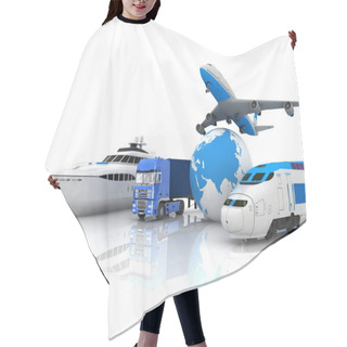 Personality  Traffic Resources With A Globe Hair Cutting Cape