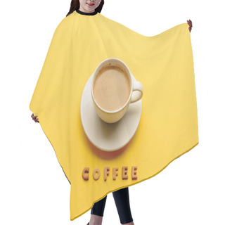 Personality  Cup Of Fresh Coffee  Hair Cutting Cape