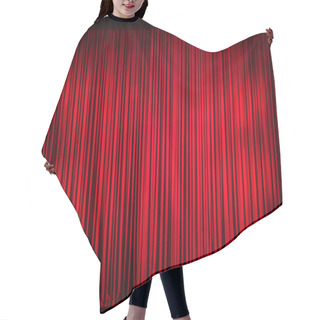 Personality  Red Curtain Hair Cutting Cape