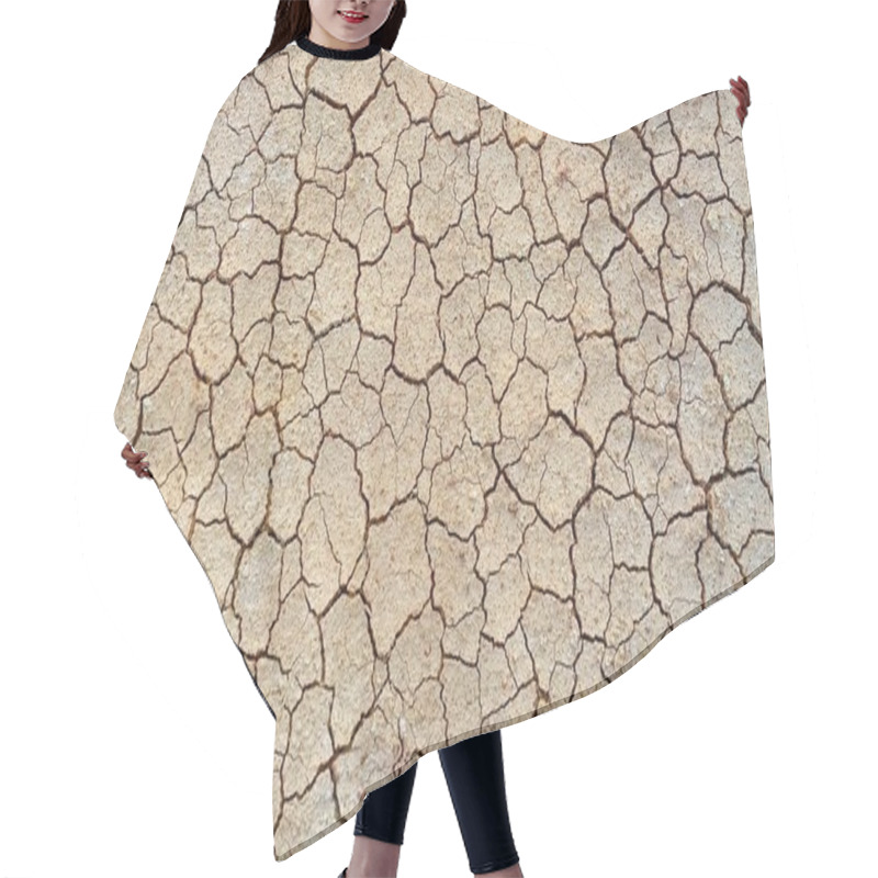 Personality  Dry and Cracked ground hair cutting cape