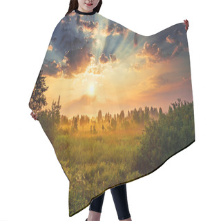 Personality  Dawn In A Meadow Hair Cutting Cape