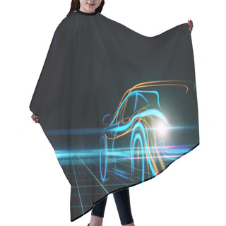 Personality  Transportation And Design Concept  Hair Cutting Cape
