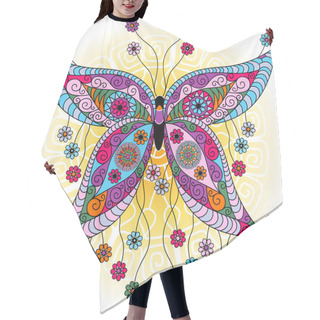 Personality  Fantasy Spring Vintage Butterfly Hair Cutting Cape