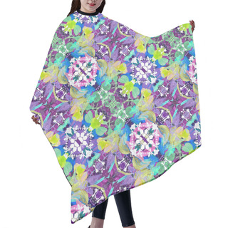 Personality  Colorful Modern Floral Pattern Hair Cutting Cape