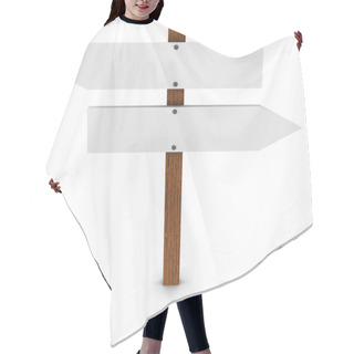 Personality  Blank White Arrow Signs Hair Cutting Cape