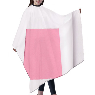 Personality  Ripped White Paper Hair Cutting Cape