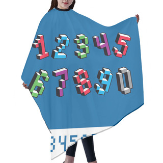 Personality  Cybernetic 3d Numbers Hair Cutting Cape