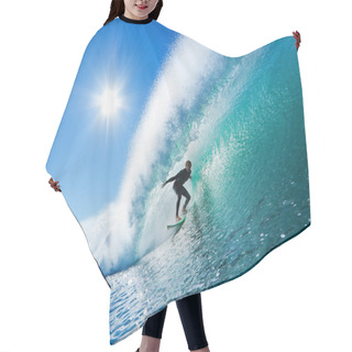 Personality  Surfer On Blue Ocean Wave Hair Cutting Cape