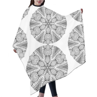 Personality  Seamless Geometric Pattern In Oriental Style Hair Cutting Cape
