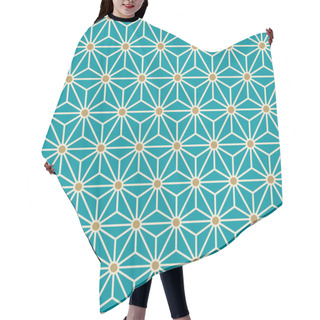 Personality  Triangle Grid Pattern Hair Cutting Cape