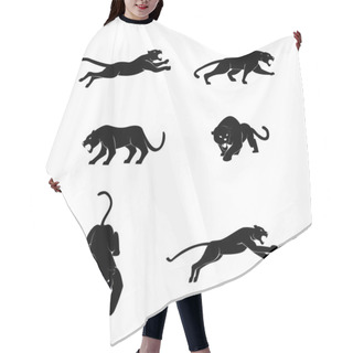 Personality  Panther Set Hair Cutting Cape