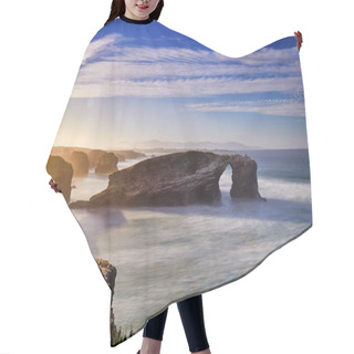 Personality  Beautiful Sunset And Stone Arches Hair Cutting Cape