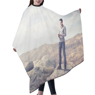 Personality  Mobile Phone Hair Cutting Cape