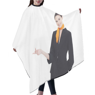 Personality  Air Hostess Smiling Hair Cutting Cape