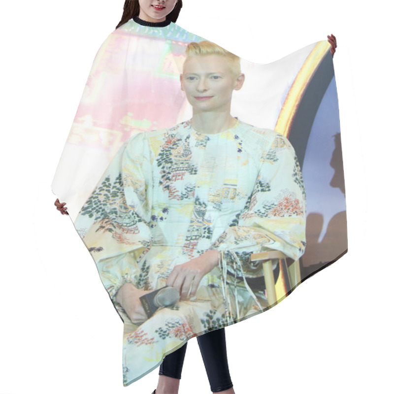 Personality  British Actress Tilda Swinton Attends A Promotional Event For Her New Movie 