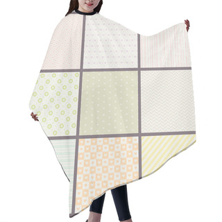 Personality  Seamless Pastel Patterns Hair Cutting Cape
