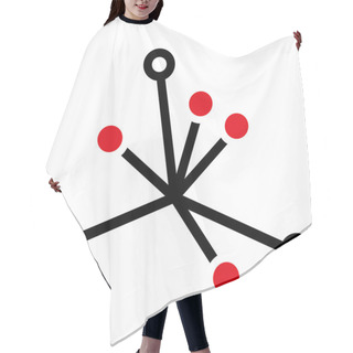 Personality  World Boom Flat Icon Hair Cutting Cape