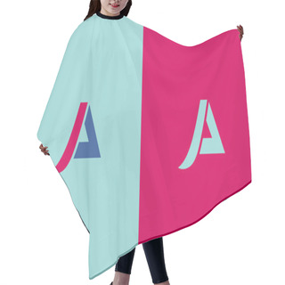 Personality  A Letter Logos Symbols Hair Cutting Cape