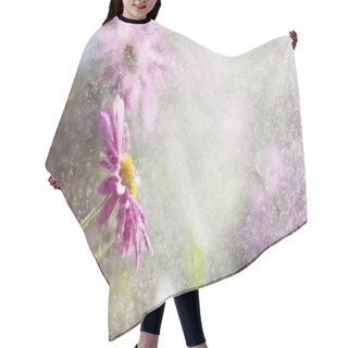 Personality  Flower In Rain With Sunlight Hair Cutting Cape