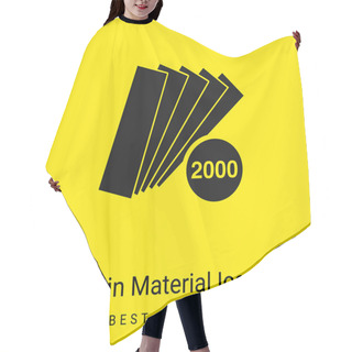 Personality  2000 Pieces Catalog Minimal Bright Yellow Material Icon Hair Cutting Cape