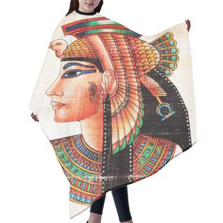 Personality  Egyptian Papyrus Painting Hair Cutting Cape