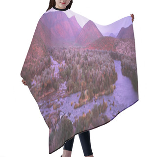 Personality  River In African Oasis Hair Cutting Cape