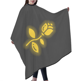 Personality  Blossom Yellow Glowing Neon Icon Hair Cutting Cape