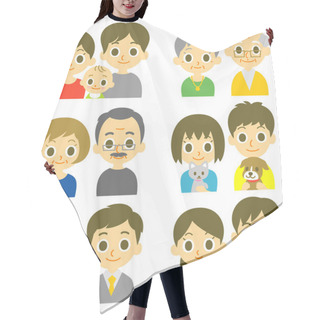 Personality  Couples Young And Senior Hair Cutting Cape