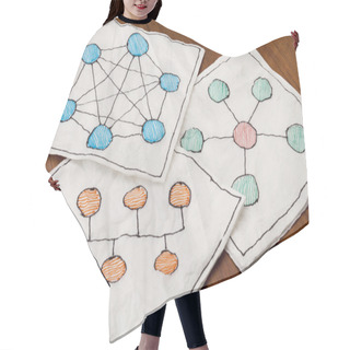 Personality  Computer Network Schematics Hair Cutting Cape