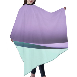 Personality  Close-up View Of Beautiful Purple And Turquoise Abstract Paper Background    Hair Cutting Cape