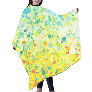 Personality  Abstract Watercolor Background Hair Cutting Cape