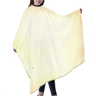 Personality  Old Yellowed Paper Background Hair Cutting Cape