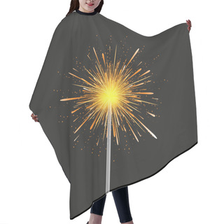 Personality  Vector Sparkler Modern Background. Eps 10 Hair Cutting Cape