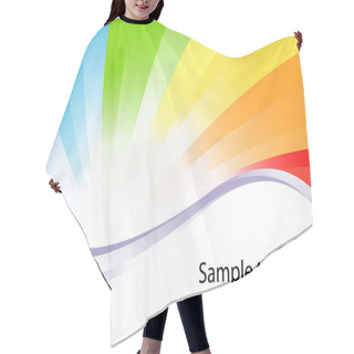 Personality  Vector Colorful Background Hair Cutting Cape