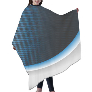 Personality  Abstract Background Blue Glow Hair Cutting Cape