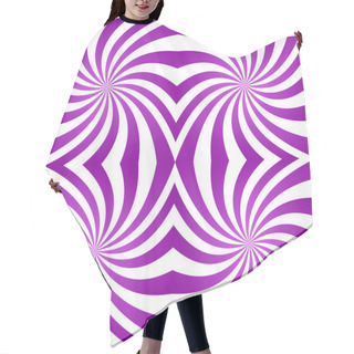 Personality  Seamless Purple Twirl Pattern Background Hair Cutting Cape