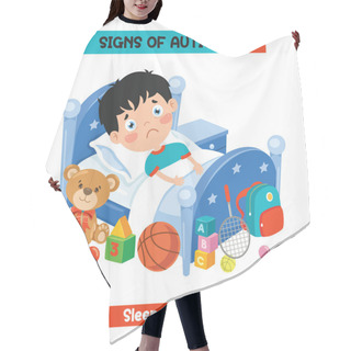 Personality  Concept Drawing Of Autism Awareness Hair Cutting Cape