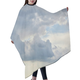 Personality  Dark And Overcast Clouds On Sky With Copy Space Hair Cutting Cape
