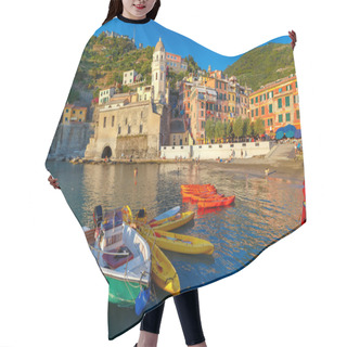 Personality  Panorama Of Vernazza, Cinque Terre, Liguria, Italy Hair Cutting Cape