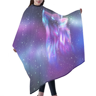 Personality  Howling Wolf Spirit Hair Cutting Cape