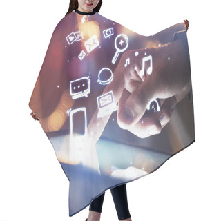 Personality  Social Media Concept Hair Cutting Cape