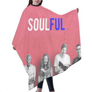Personality  Multiracial Students With Books Hair Cutting Cape
